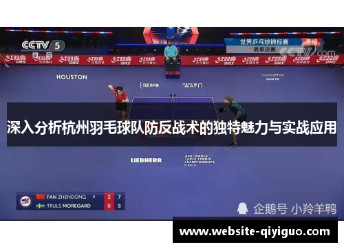 深入分析杭州羽毛球队防反战术的独特魅力与实战应用